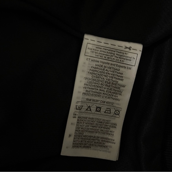 Rare Adidas Manchester United Nylon Glanz Anthem Jacket Black Red Size S - Picture 6 of 6